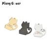Custom Name Cat Collar Pendant Personalized Pet Collar Accessories Cat Tag Customized Anti-lost
