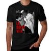 Gift For Unisex Film Federico Fellini Vintage Retro TShirt Big Size Crew Neck TShirt