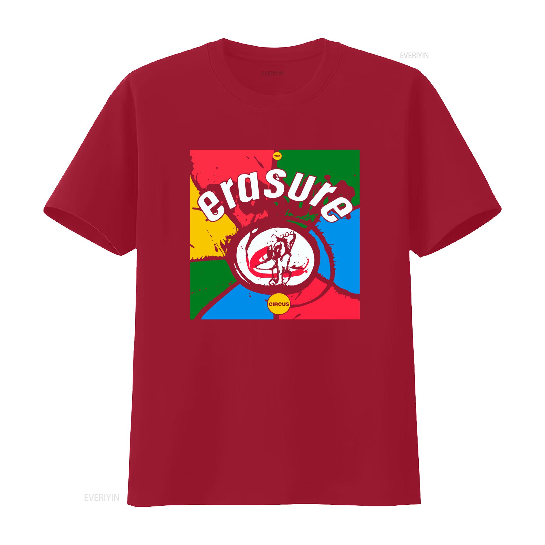 Erasure the circus Active T Shirt Funny Logo TEE American vintage Washed streetwear Unisex fashion Versatile Casual Soft S