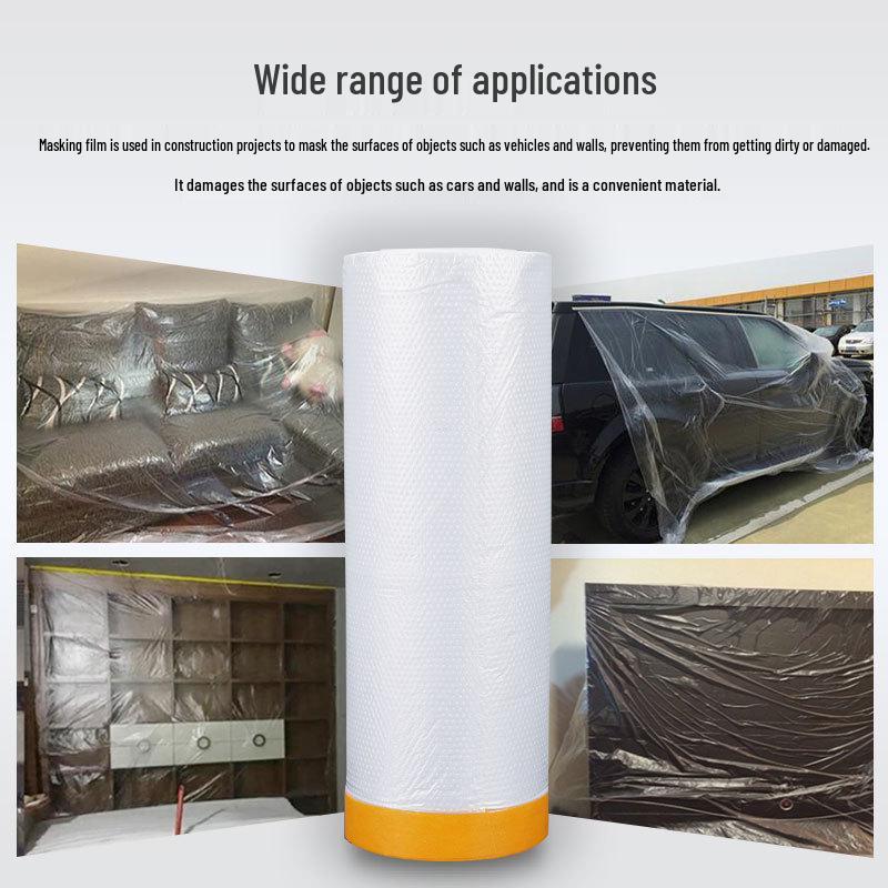 Washi Spray Masking Film - Dustproof Adhesive Protective Film for Furniture and Car Paint.
