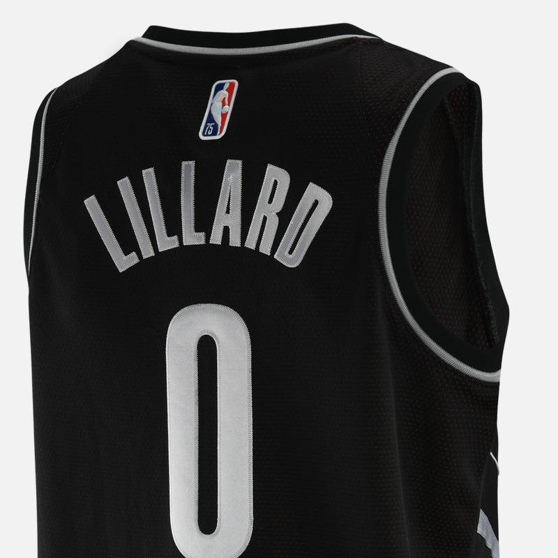 Nike Portland Trail Blazers D Lillard Swingman Jersey Black Men Streetwear DH8068-010