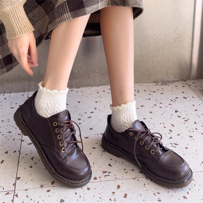 1Pairs Outdoor Women'S Lace Socks Solid Color Sweet Fried Dough Twists Low Tube Socks Japanese College Style Korean Socks