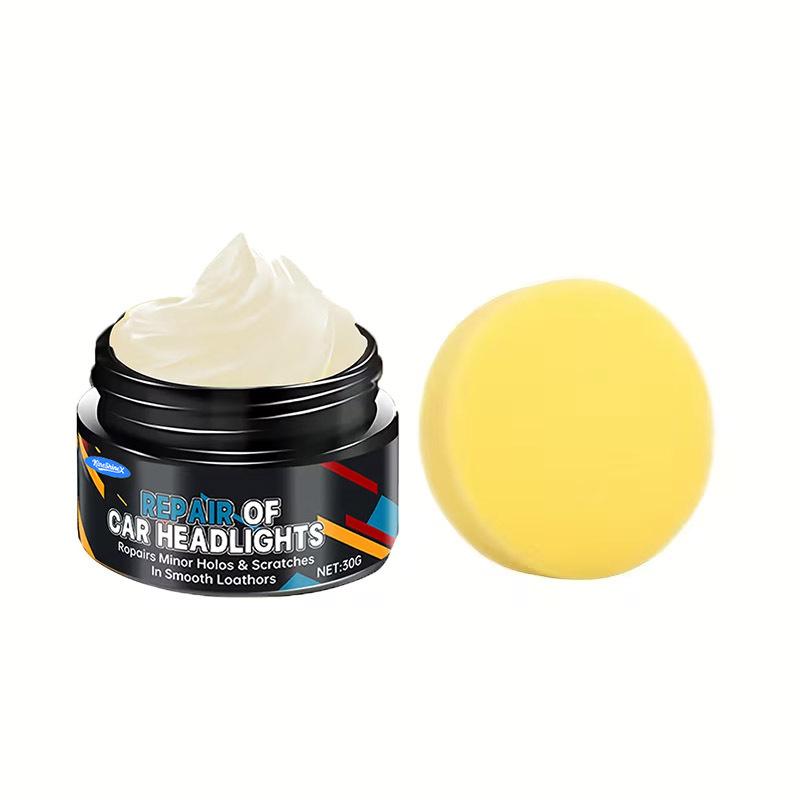 Car Headlight Restoration Kit, Remove Scratches & Yellowing, Anti-Oxidation Polish Paste, Foggy Lens Repair, Long-Lasting UV Protection Coating