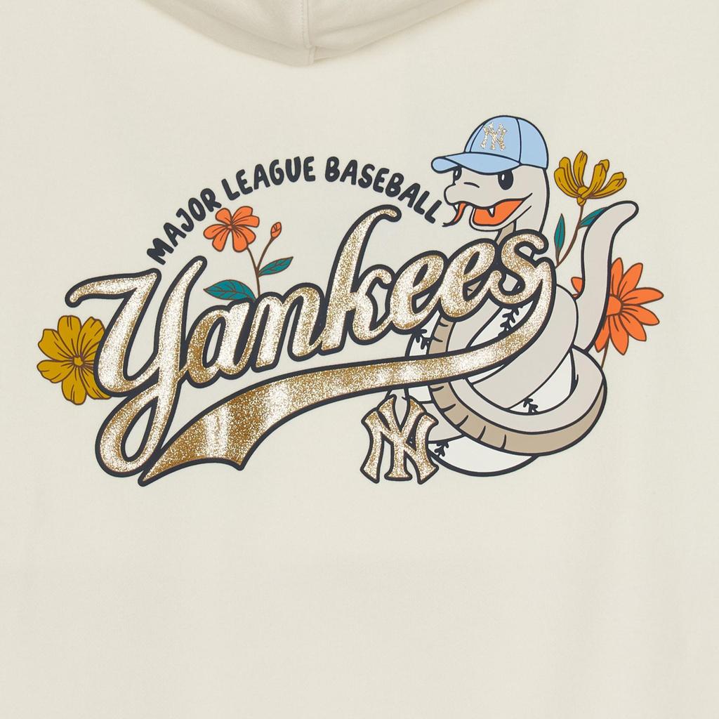 New MLB New York Yankees Sweatshirt Unisex Cream 3AHDQ0151-50CRS