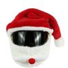 Full Helmet Design Motorcycle Helmet Christmas Hat Plush Fun Christmas Helmet Cartoon American Style