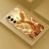 Moderne goldbeschichtete Glas-Handyhülle mit Adler für Samsung Galaxy S26 S25 S24 S22 S21 S20 FE/Ultra/Plus, Sturzfest