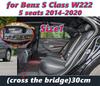 RHD Custom Car Floor Mat for Mercedes Benz S Class W222 W223 Auto Interior Accessories Anti Dirty Durable Leather Carpet