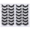 False Eyelashes Natural Look 3D Faux Mink Lashes Fluffy Volume Lashes 20mm Handmade Eye Lashes Pack 14 Pairs