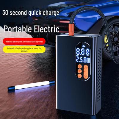 Smart Digital Display Wireless Portable Car Air Pump: High Pressure Electric Tire Inflator