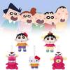 Pompompurin Crayon Sanrio Shin Chan Plush Keychain Pendant Toy Decoration Doll