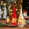 Cross-border Christmas Lantern: Church-Shaped Night Light with Electronic Candle