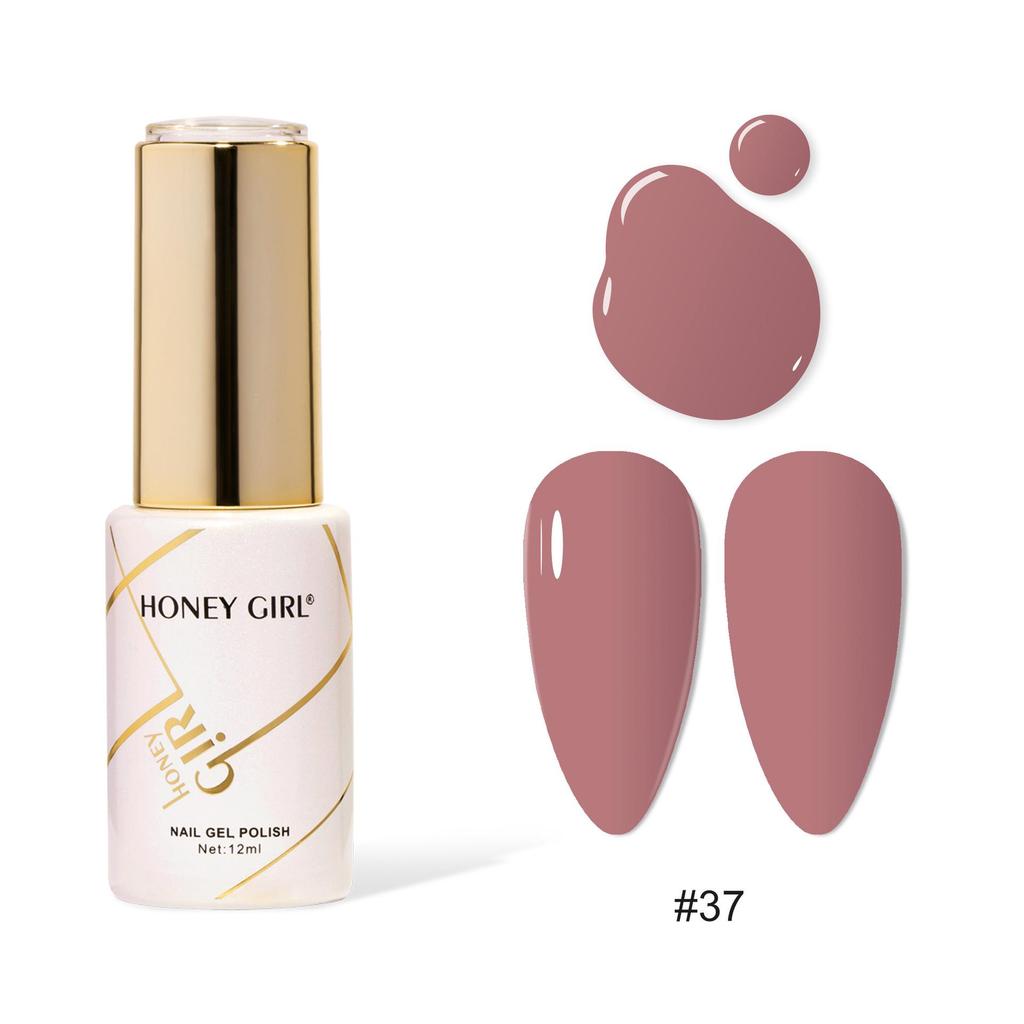 Honey Girl Versatile Nail Gel Set: 160 Mini Bottles in Internet Celebrity Styles, Shades 31-40, for a Whitening Effect.