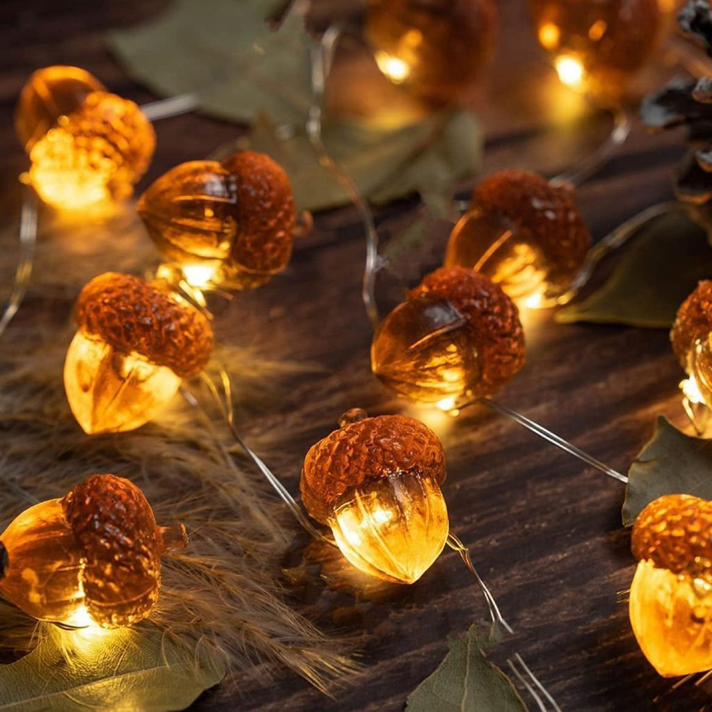 Guirlande lumineuse de Noël à 30 LED de 10 pieds, éclairage d'intérieur et d'extérieur étanche, 8 fonctions avec télécommande et boîtier de batterie