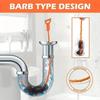 1/3/5pcs Easily Unclog Kitchen Toilet Pipes Sink Hair Remover Drain Tool Unclogger Necessary Cleaning Tool for Washbasin Water Pipes