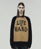 THEVINYLHOUSE Mohair Jacquard Sweater Yellow (Vh2Dfuk604A)