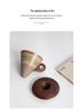 Nordic Retro Handmade Ceramic Cone Coffee Cup and Saucer Set