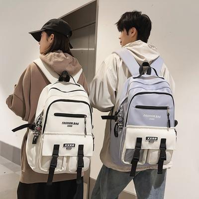 Schoolbag Male Junior High School Students High Capacity Tooling Backpack Female College Students Joker Leisure Travel Computer Backpack Female.