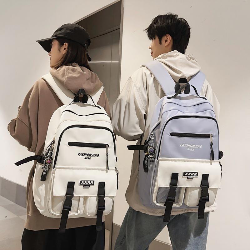 Schoolbag Male Junior High School Students High capacity Tooling Backpack Female College Students Joker Leisure Travel Computer Backpack Female.