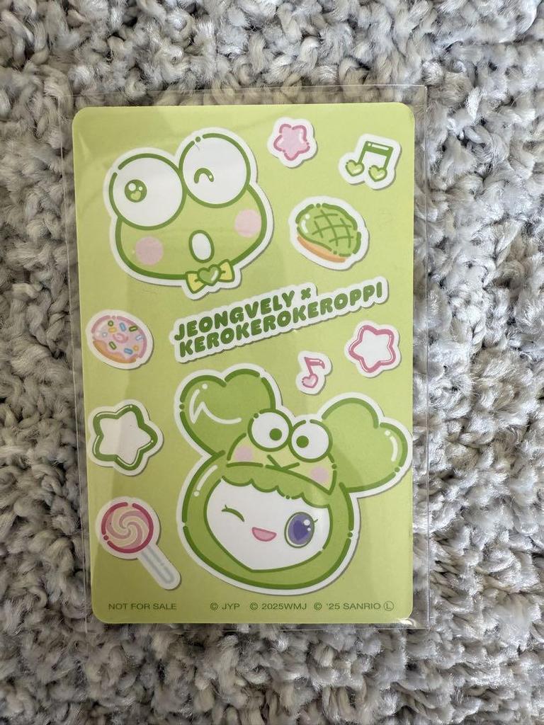 [USED] TWICE Jeongyeon Sanrio Kerokero Keroppy 10,000 yen trading card