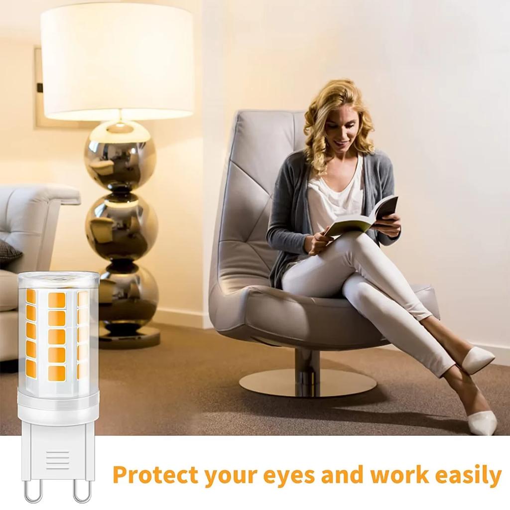 8pcs/3pcs G9 LED Bulb 6000K 2700K 33W Halogen Equivalent G9 Base 3W LED Lamp for Crystal Chandeliers Home Lighting Non-dimmable