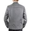 New Trendy Men's Jacket For Spring/autumn Solid Color Top Casual Stylish Lapel Jacket Deer Skin Fleece