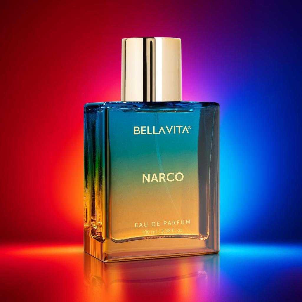 Bellavita Narco Eau De Parfum 100ml Long Lasting Bold Perfume For Men And Women With Musk Jasmine Sandalwood Notes