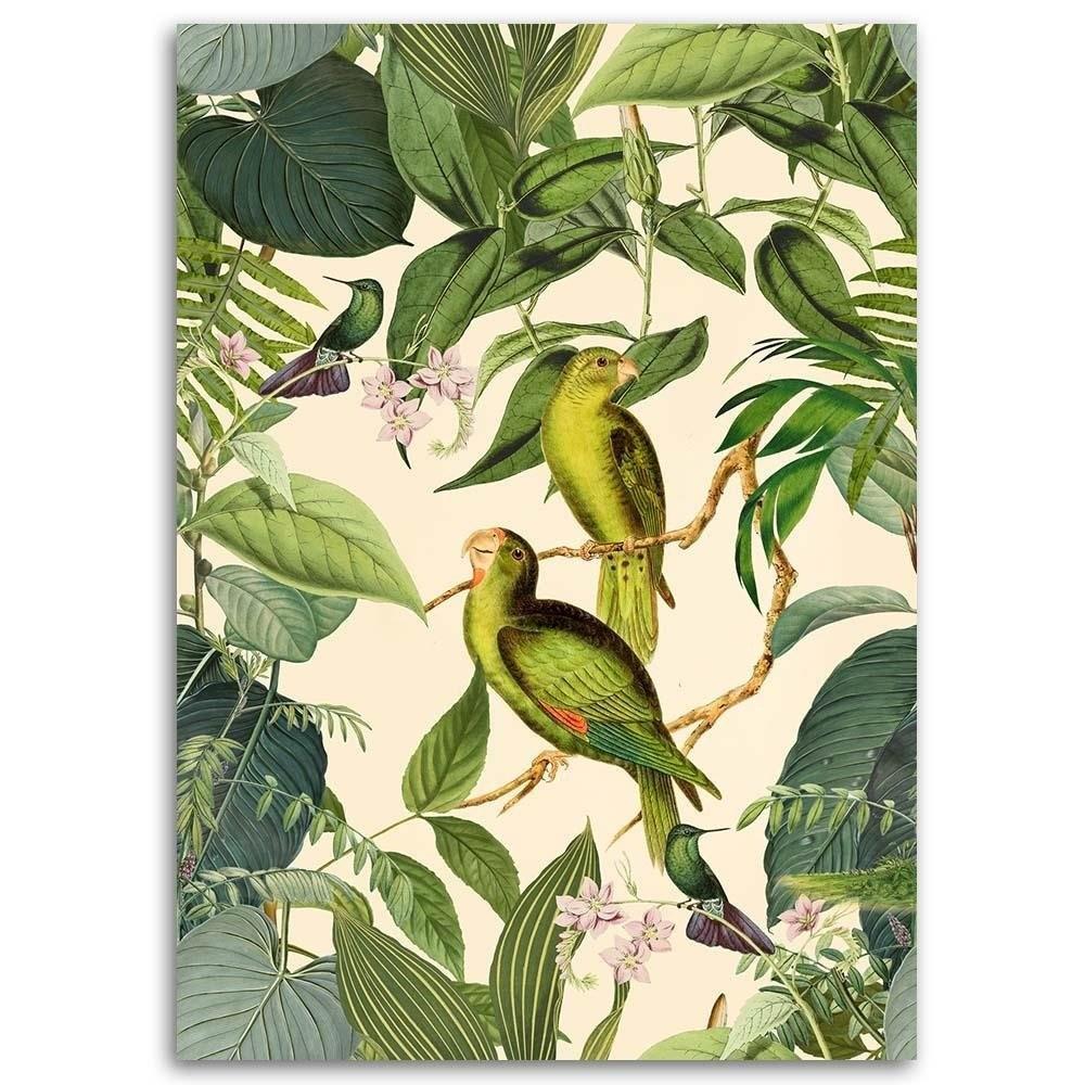 Canvas Print Tropical Birds In the Jungle
