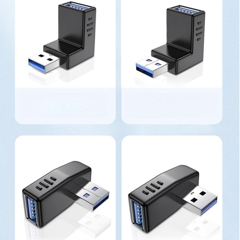 USB3.0 adapter male to female 90-degree right-angle USB elbow to connector L-shaped USB cable male to female converter