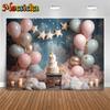 Mocsicka Cake Smash Photography Background Newborn Girl Baby Shower Birthday Portrait Decoration Backdrop Photo Studio Wallpaper