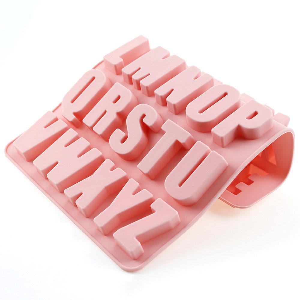 26 English Alphabet Silicone Mold A-Z Large Letters Chocolate Candy Cake Birthday Party Cake Decoration Baking Tools