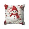 2025 45x45cm Christmas Pillowcase Cartoon Santa Snowman Elk Sofa Cushion Cover Home Bed Car Decor Merry Xmas Square Pillow Case