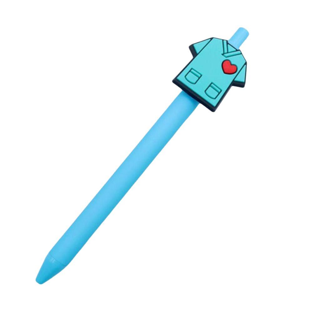 1/10PCS Random Model Gender-neutral Pen Solid Color Ballpoint Pen Cute Suit Patch Pen School