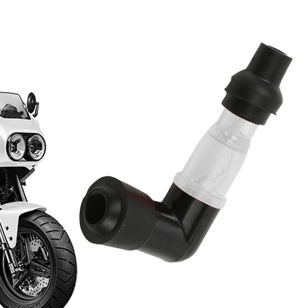 90 Degree Flickering Spark Plug Cap, Flashing Spark Plug Resistor | Motorcycle Dirt Bike