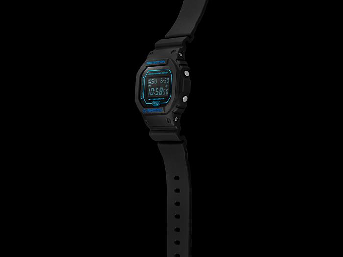Casio Men's Resin 200M Water Resistant Shock Resistant Alarm Quartz Watch DW-5600BBM-1