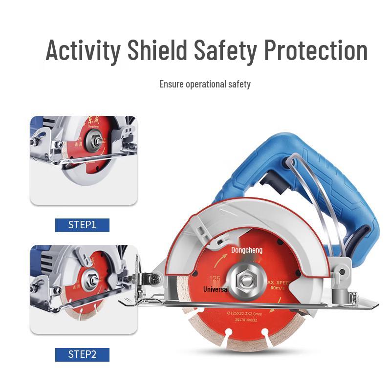 Dongcheng 1240W Handheld Stone Cutting Machine CN plug (adapter included)