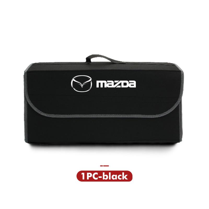 For Mazda Car Styling Trunk Storage Box Felt Cloth Organizer Foldable Stowing Tidying Bag 2 3 5 M5 Ms CX-4 CX-5 CX6 CX7 M3 M6