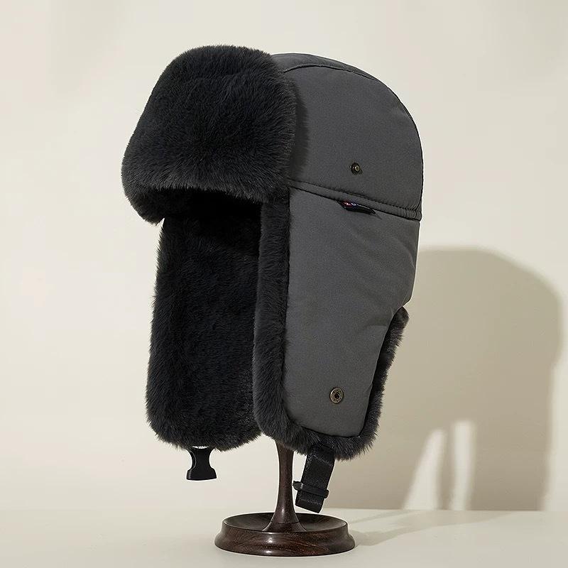 Thunderbolt Hat Men and Women Winter Padded Thickened Ear Protection Cap Cycling Outdoor Ski Ins Warm Cold Cotton Cap