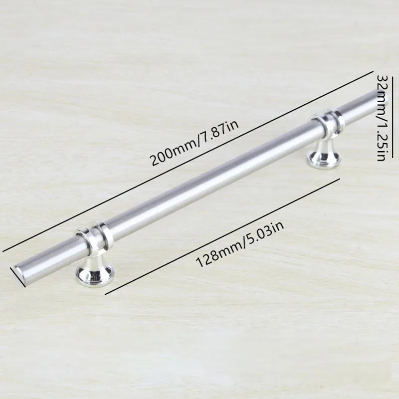 5Pcs Stainless Steel Cabinet Pulls Kitchen Cabinet Handles Kitchen Cabinet Knobs Silver Cabinet Pulls Cabinet Hardware T Bar