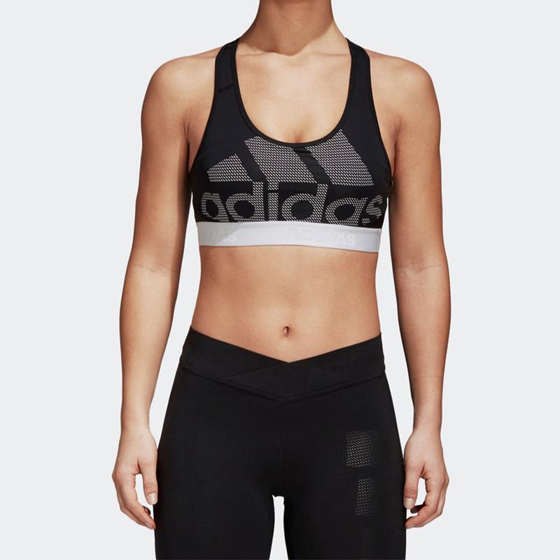 Adidas Sports Training Fitness Bra Women Underwear Black DH4446