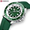 CURREN 8448 Unisex Outdoor-Uhr mit großem Zifferblatt & Gummiarmband