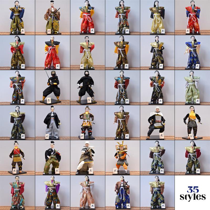 Japanese Samurai Ninja Figurines Dolls With Kimono Traditional Ninja Ornaments Home Decor Collection Arts Craft Gifts
