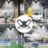 LED Garage Light 4 Pack, 120W Ultra Bright LED Shop Light with 4 Adjustable Panels, 12000LM E26/E27 Base Deformable Ceiling Fixtures for Garage,