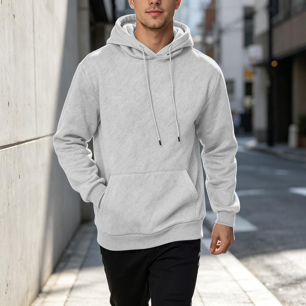 Men's Casual Loose Fit Hoodie Sweatshirt for Fall Winter Daily Wear
