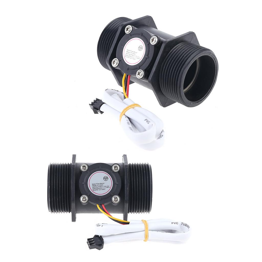DN40 DN50 Water Flow Sensor Hall Flowmeter Meter Counter Instrument Measurement  for Automatic Gas Water Heaters