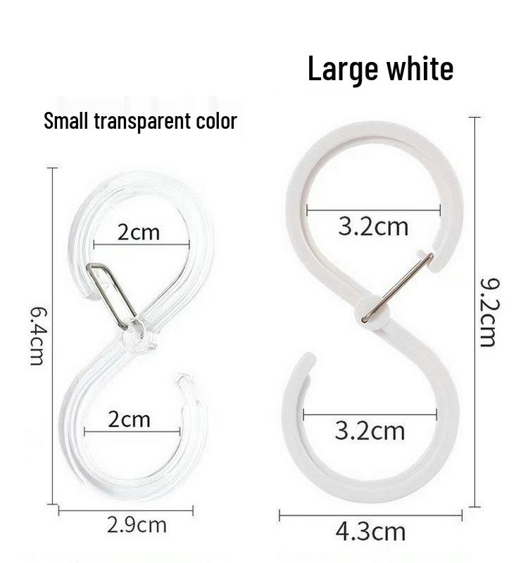 Multifunctional S-shaped Plastic Hook for Kitchen & Bathroom Wardrobes