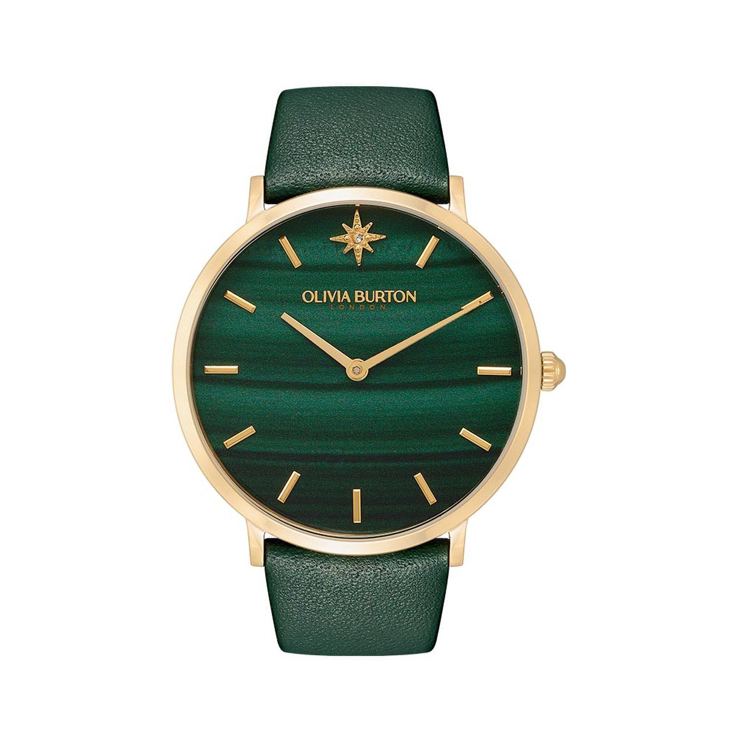 [Olivia Burton] Ultra Slim Green (24000067) Women s Watch