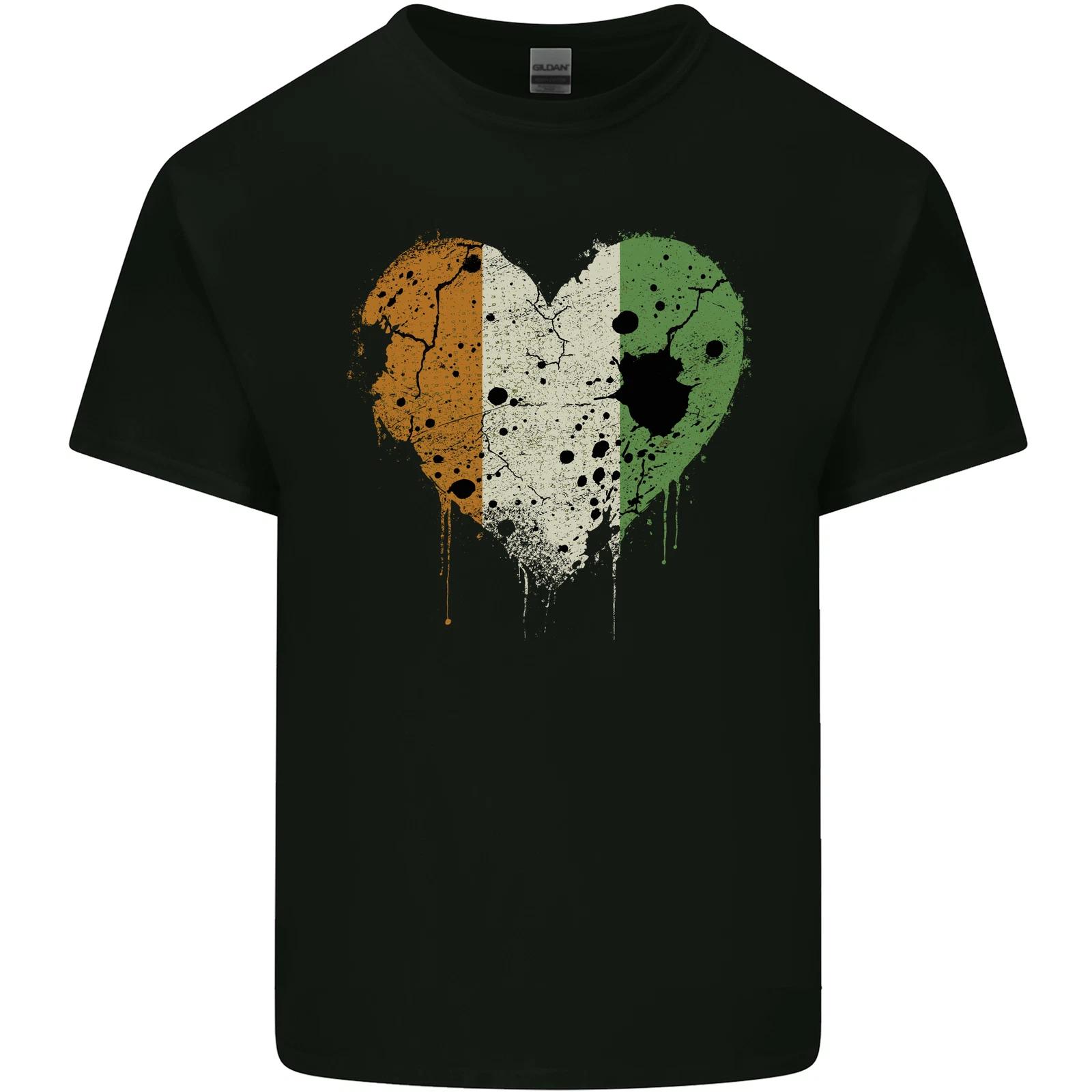 

Love Flag Cote d Ivoire Football Kids T-Shirt Childrens L