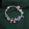 Lilo & Stitch Cartoon Zinc Alloy Bracelet, -style DIY Beaded Cross-border Jewelry, New Viral Adjustable Couple Bracelet