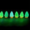 10 Pcs Microlandschaft Miniature Christmas Tree Decorations Snow Landscape Accessories Resin Crafts Luminous Ornaments