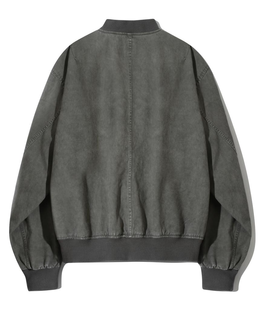 Basemoment Pigment-Dyed Washed Ma-1 Stone Grey